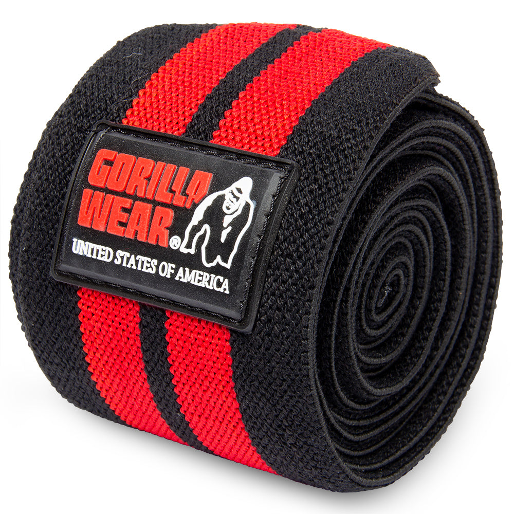 Knee Wraps - Black/Red Gorilla Wear