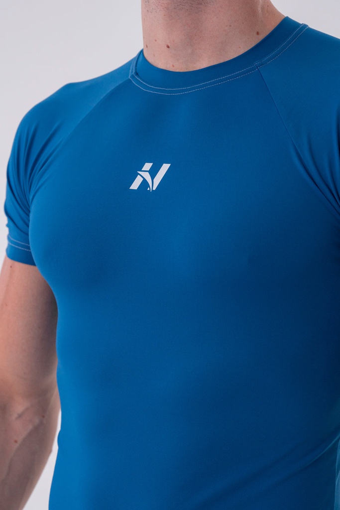 FUNCTIONAL SLIM-FIT T-SHIRT BLUE