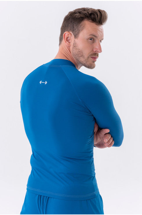 FUNCTIONAL T-SHIRT WITH LONG SLEEVES "ACTIVE" Blue