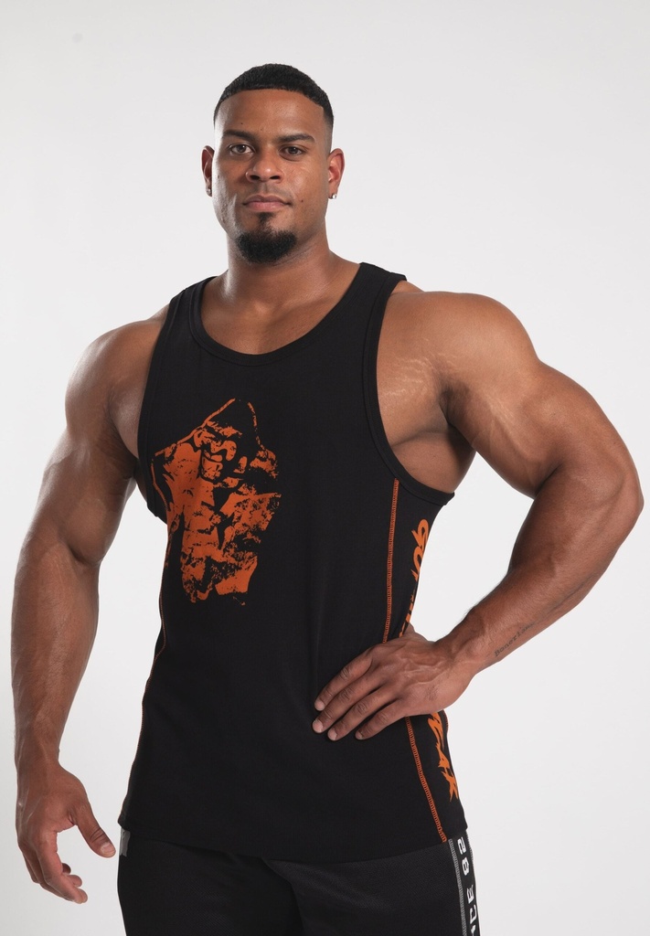 Monterey Tank Top - Black/Orange