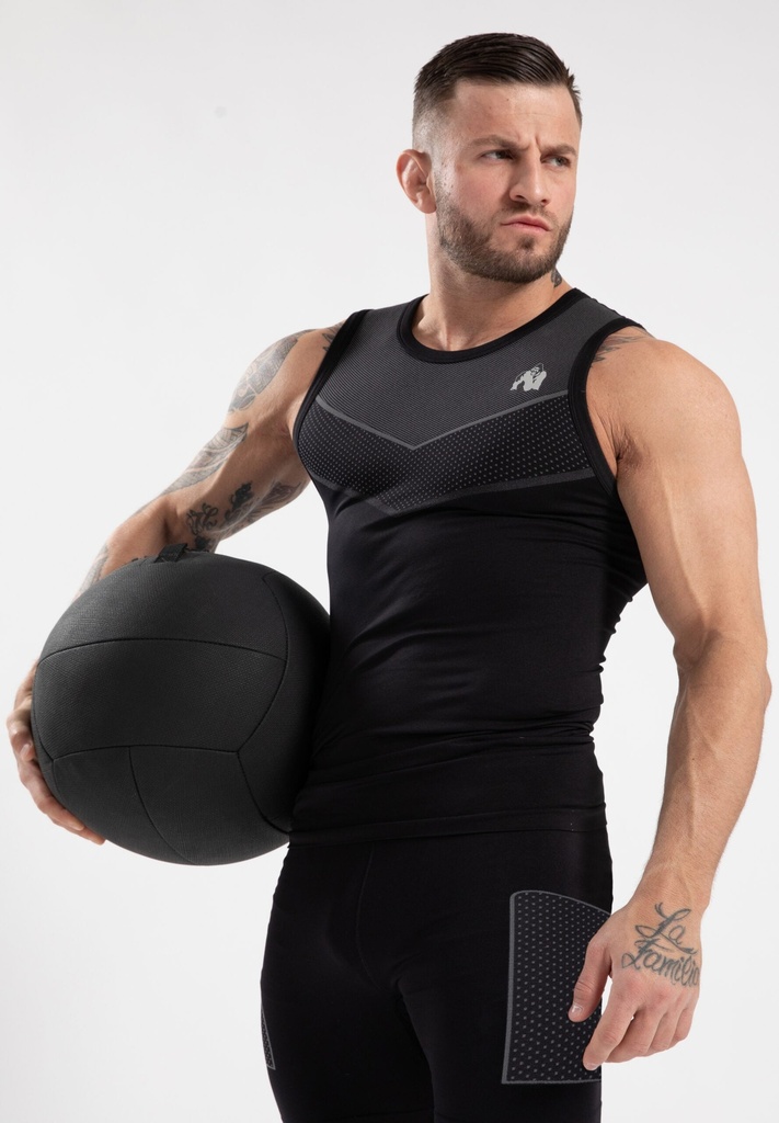 Norton Seamless Tank Top - Black