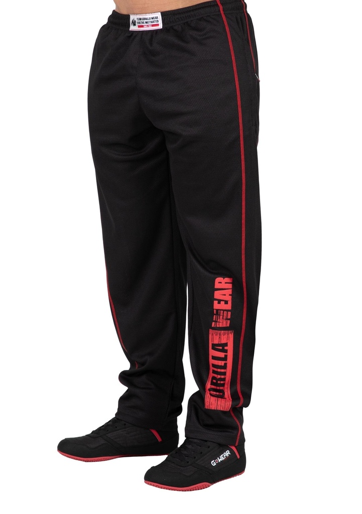 Wallace Mesh Pants - Black/Red