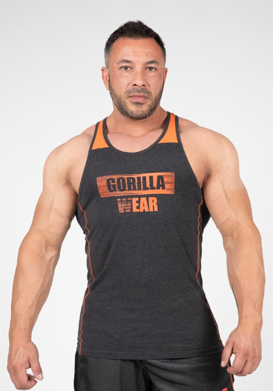 Wallace Tank Top - Gray/Orange