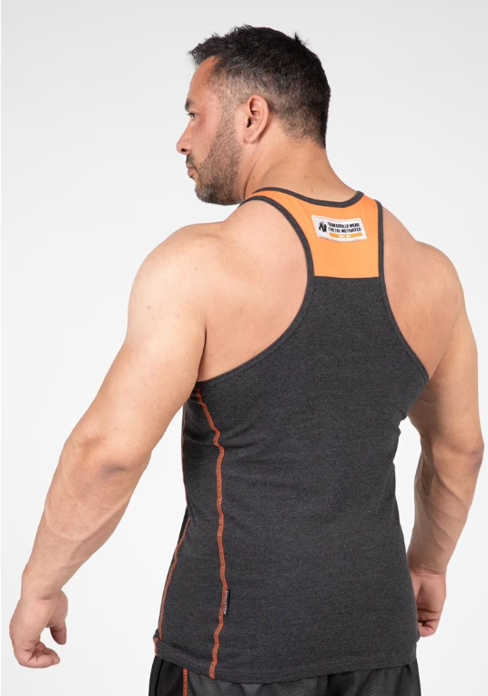 Wallace Tank Top - Gray/Orange