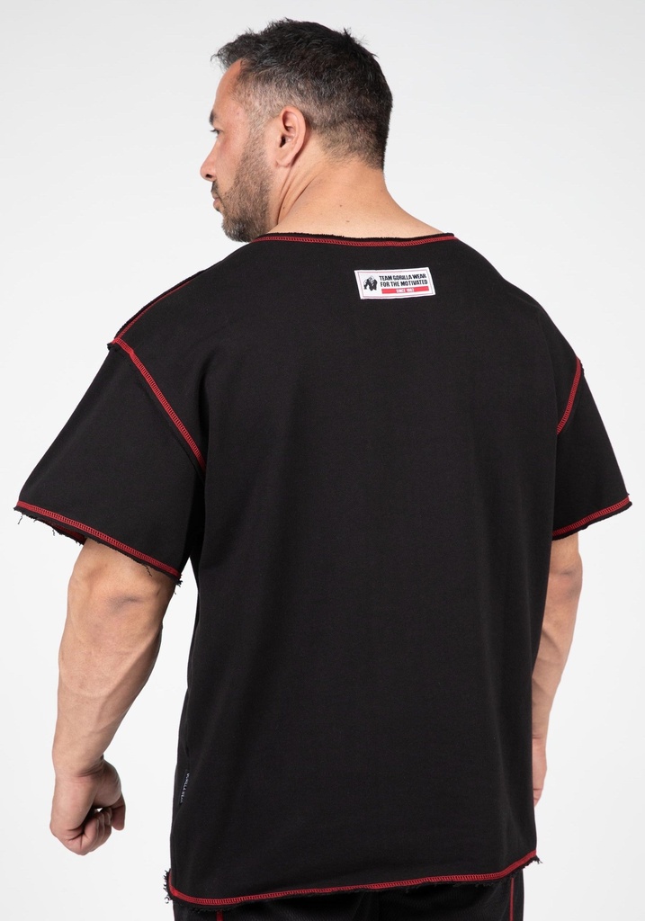 Wallace Workout Top - Black/Red