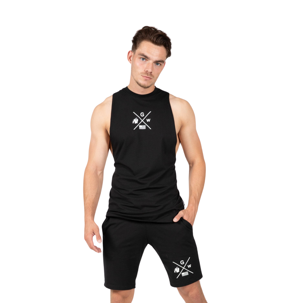 Lawrence Hooded Tank Top - Black 