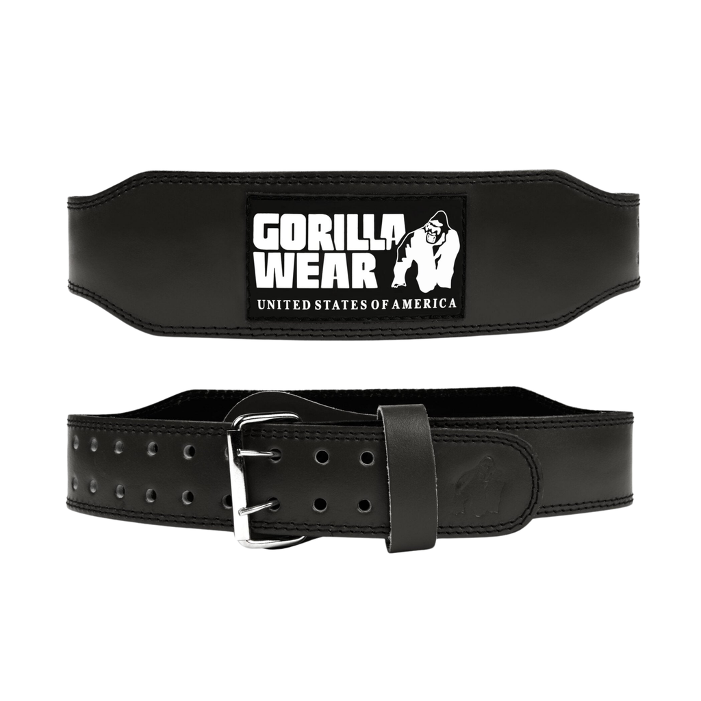 Gorilla Wear 4 Inch Padded Leather Lifting Belt - Anthracite 