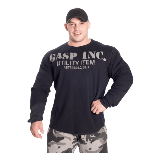 GASP Thermal Gym Sweater, Asphalt 